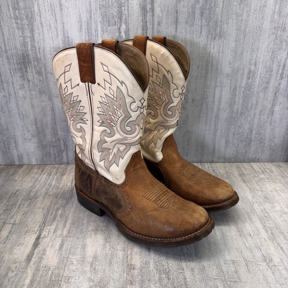 Double H DH1535 Western Work Boots Mens 10 M Mexico Made Round Toe